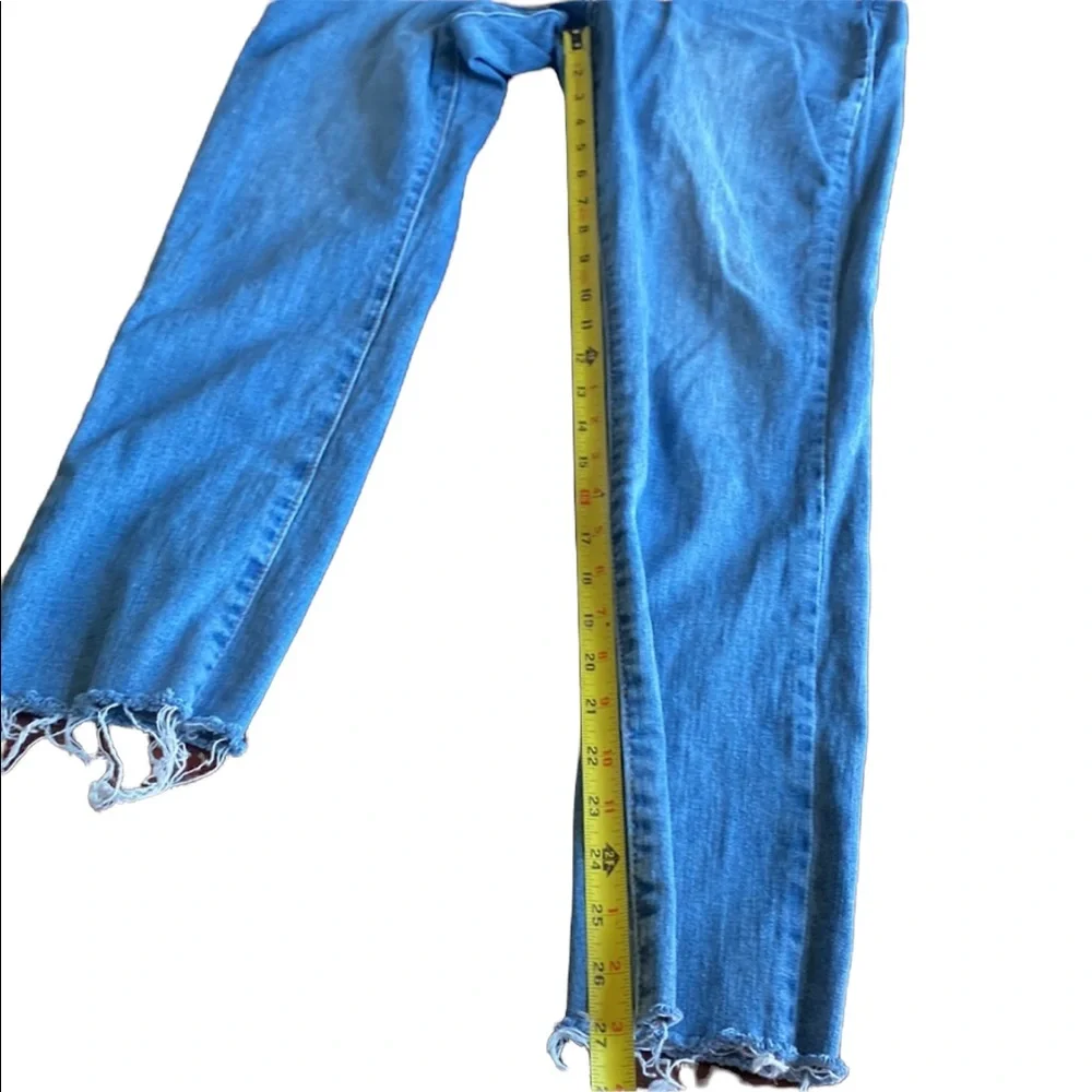 Forever 21 Frayed Bottom Skinny Jeans